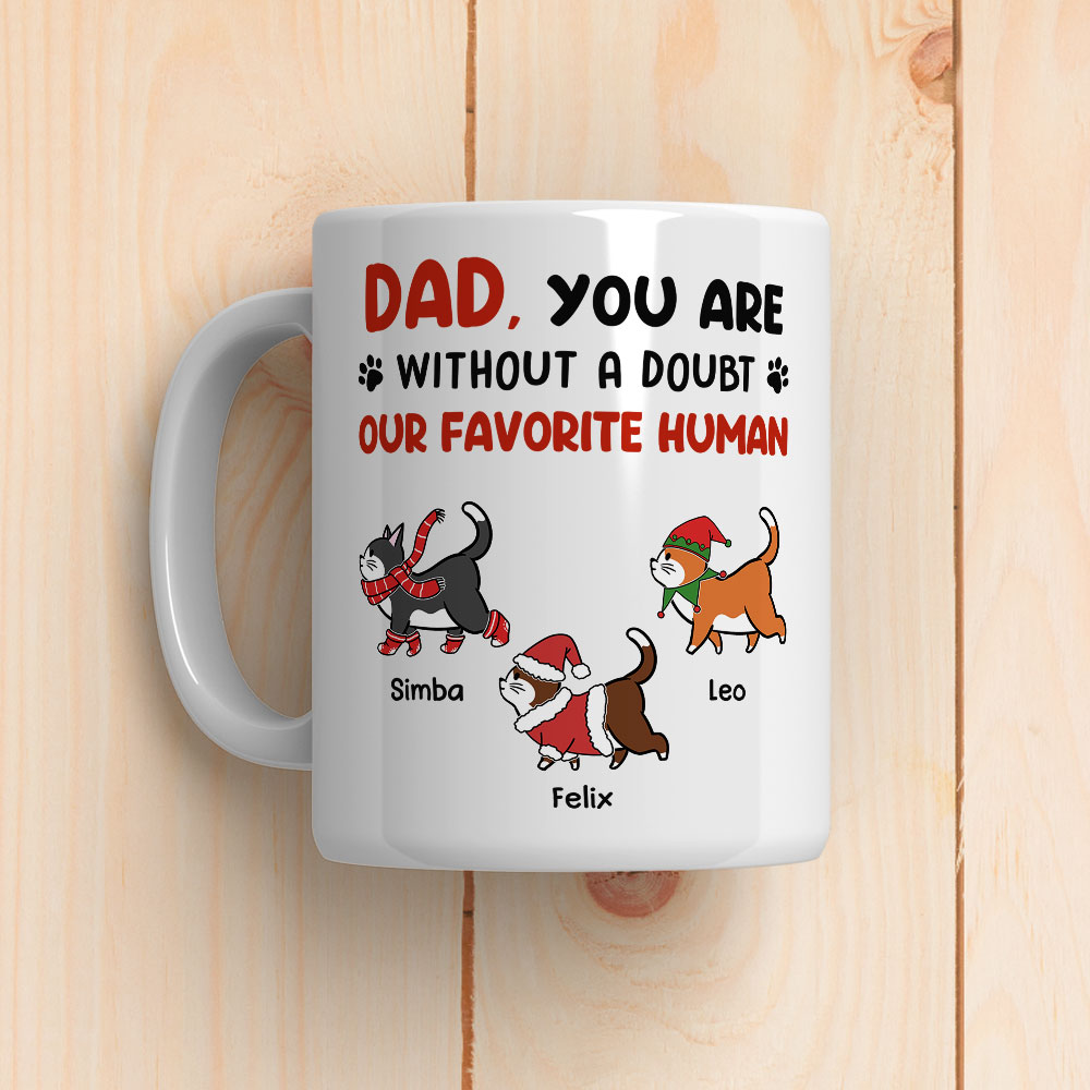 Favorite Human No Doubt - Exquisite Personalized Custom Coffee Mug for Pet Lovers