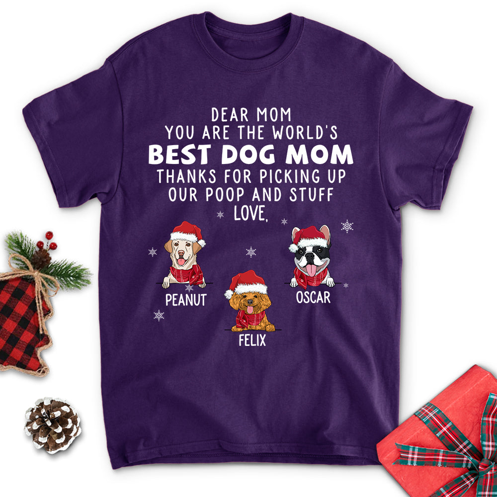 Thank You Dog Dad Mom - Personalized Custom Unisex 5.3 oz T-shirt for Pet Lovers