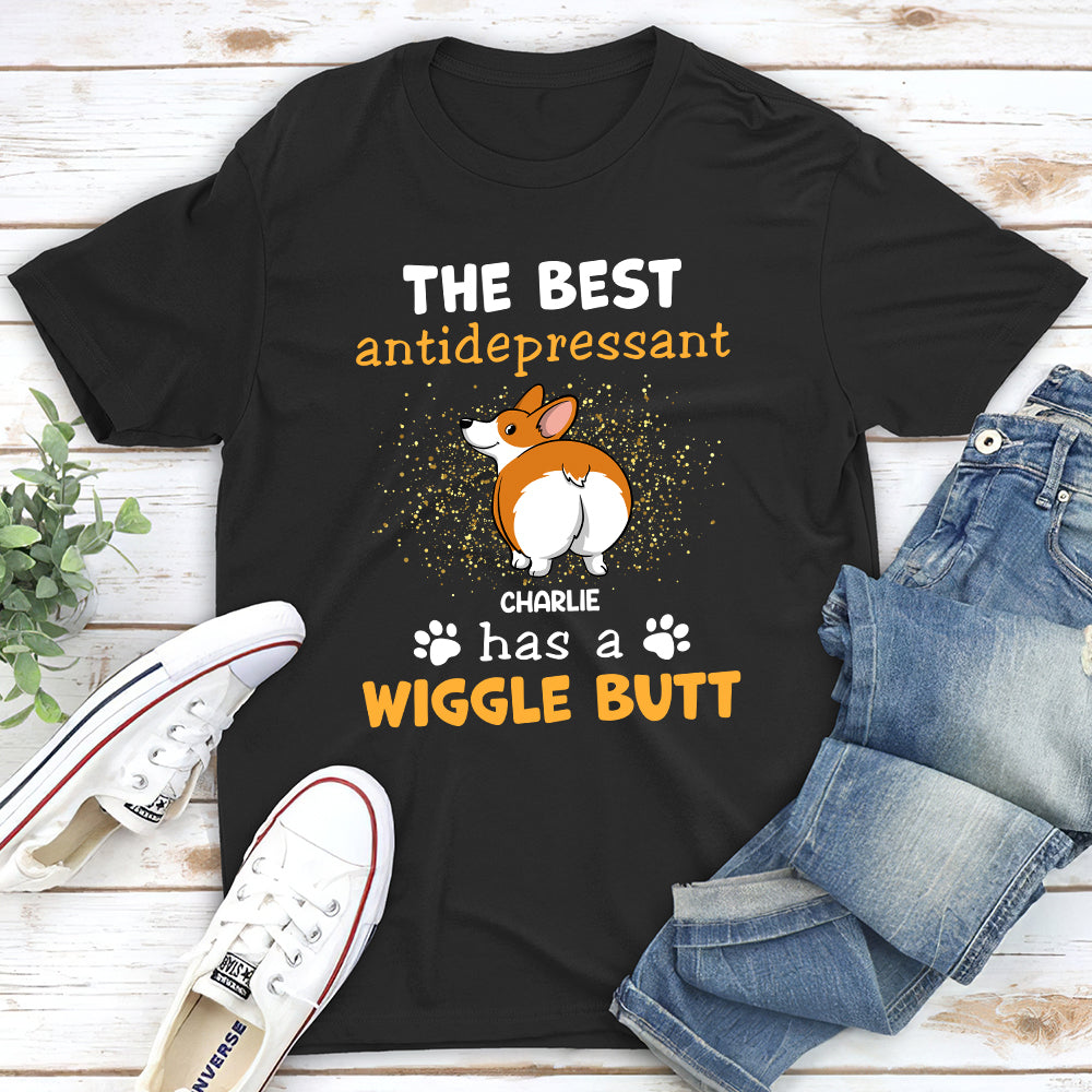 The Ultimate Personalized Custom Unisex 5.3 oz Antidepressant T-shirt - Ideal for Pet Lovers