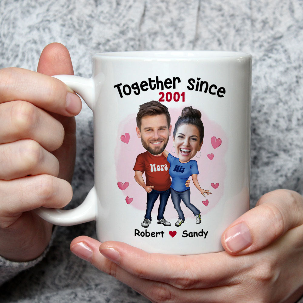 Together Since - Customizable Personalized Coffee Mugs for Couples