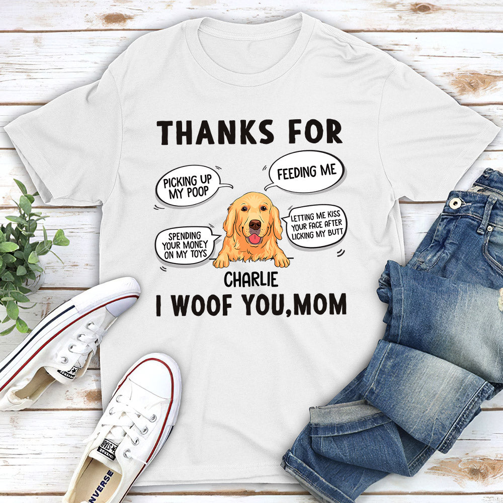 Thanks For Everything - Personalized Custom Unisex 5.3 oz T-shirt for Pet Lovers