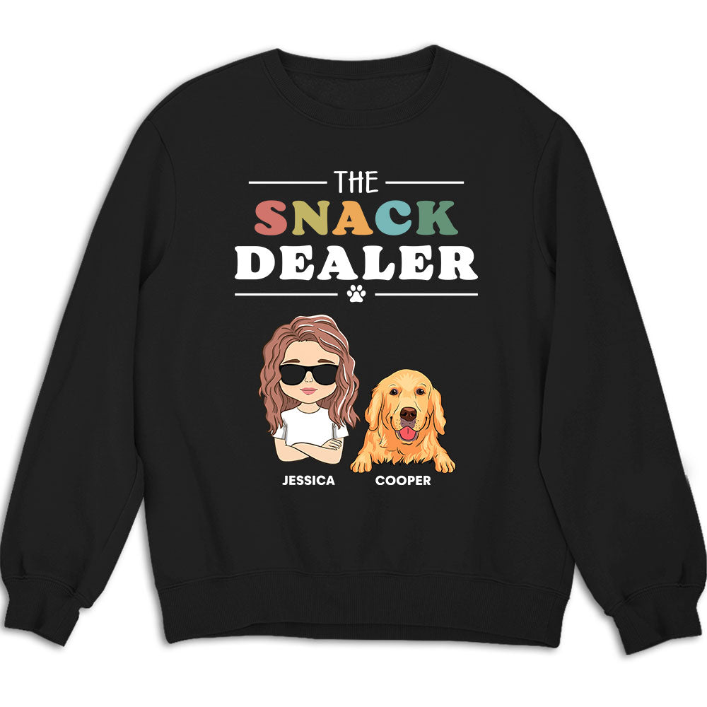 The Snack Dealer - Personalized Custom Unisex 8.0 oz Sweatshirt for Pet Lovers