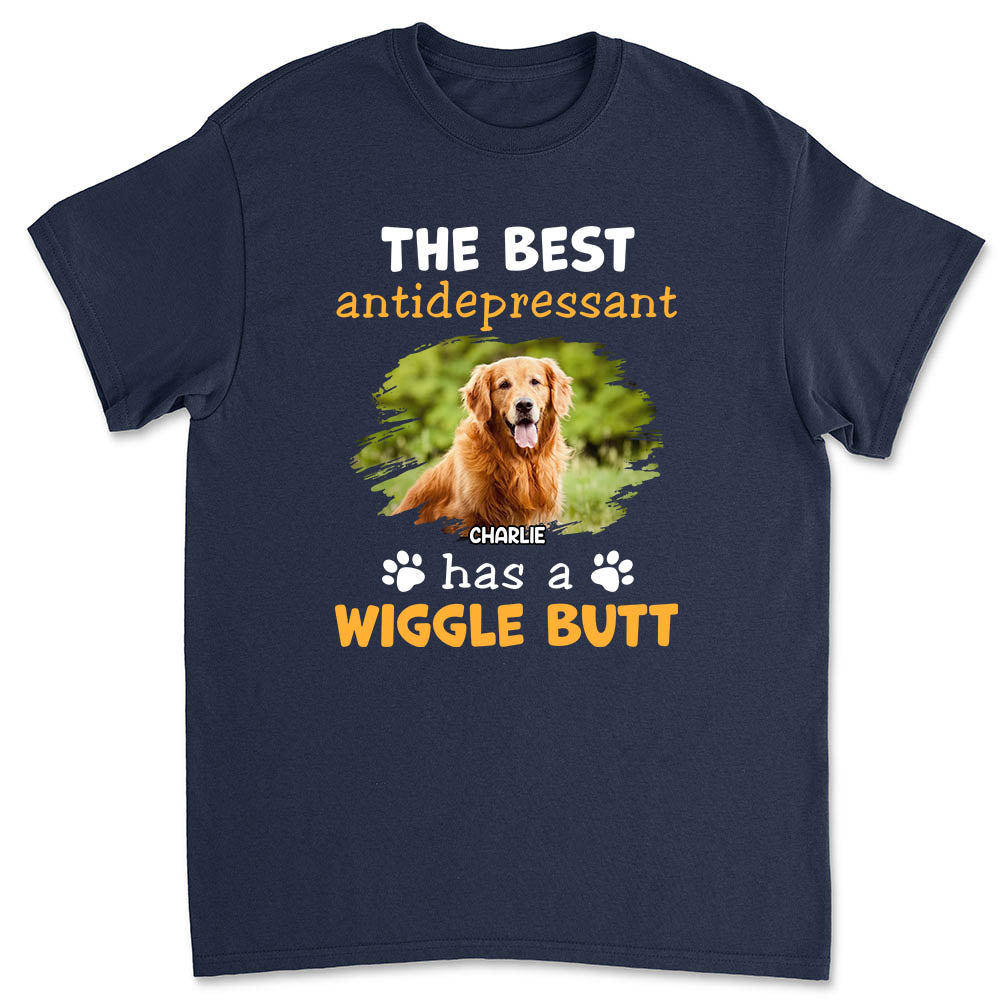 Wiggle Butt Personalized Custom Unisex 5.3 oz T-Shirt - Ideal Gift for Pet Lovers