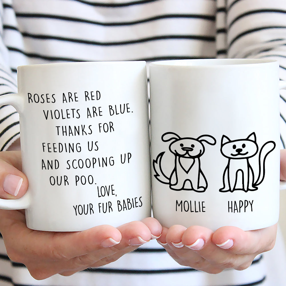 Thank You For Scooping My Poo Ver Pet - Exquisite Personalized Custom Coffee Mug for All Beverages