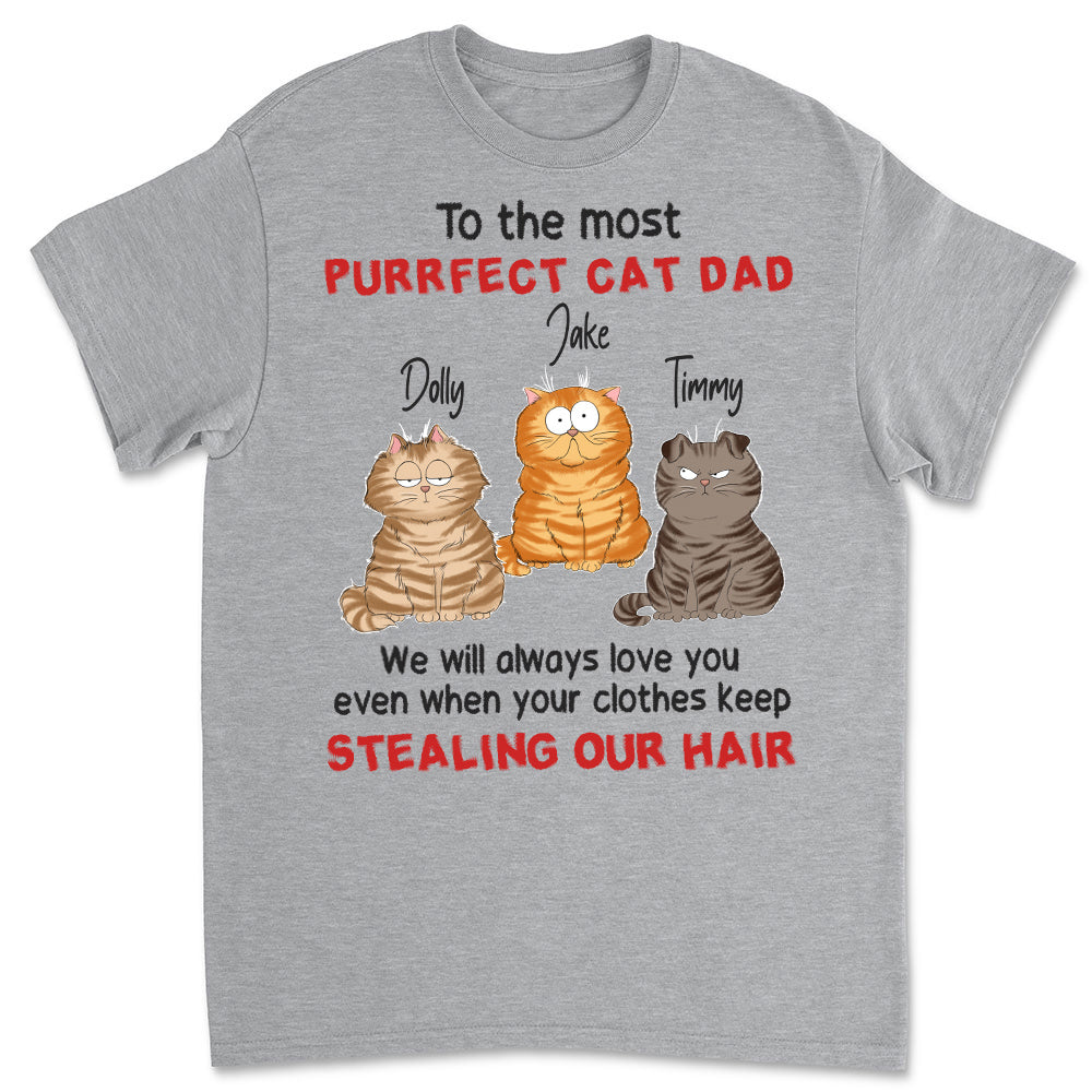To The Most Purrfect Cat - Personalized Custom Unisex 5.3 oz T-shirt for Pet Lovers