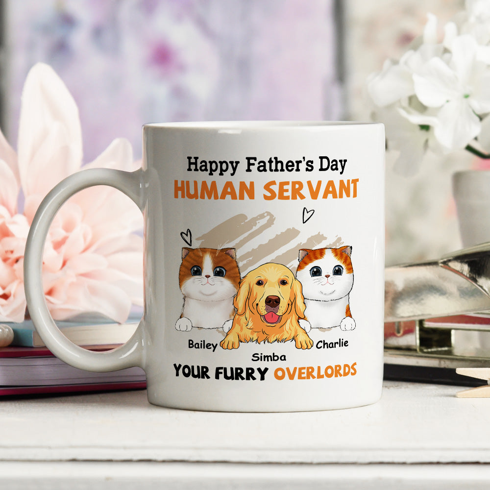 To My Servant - Personalized Custom Ceramic Coffee Mug for Pet Lovers in 11oz and 15oz Sizes