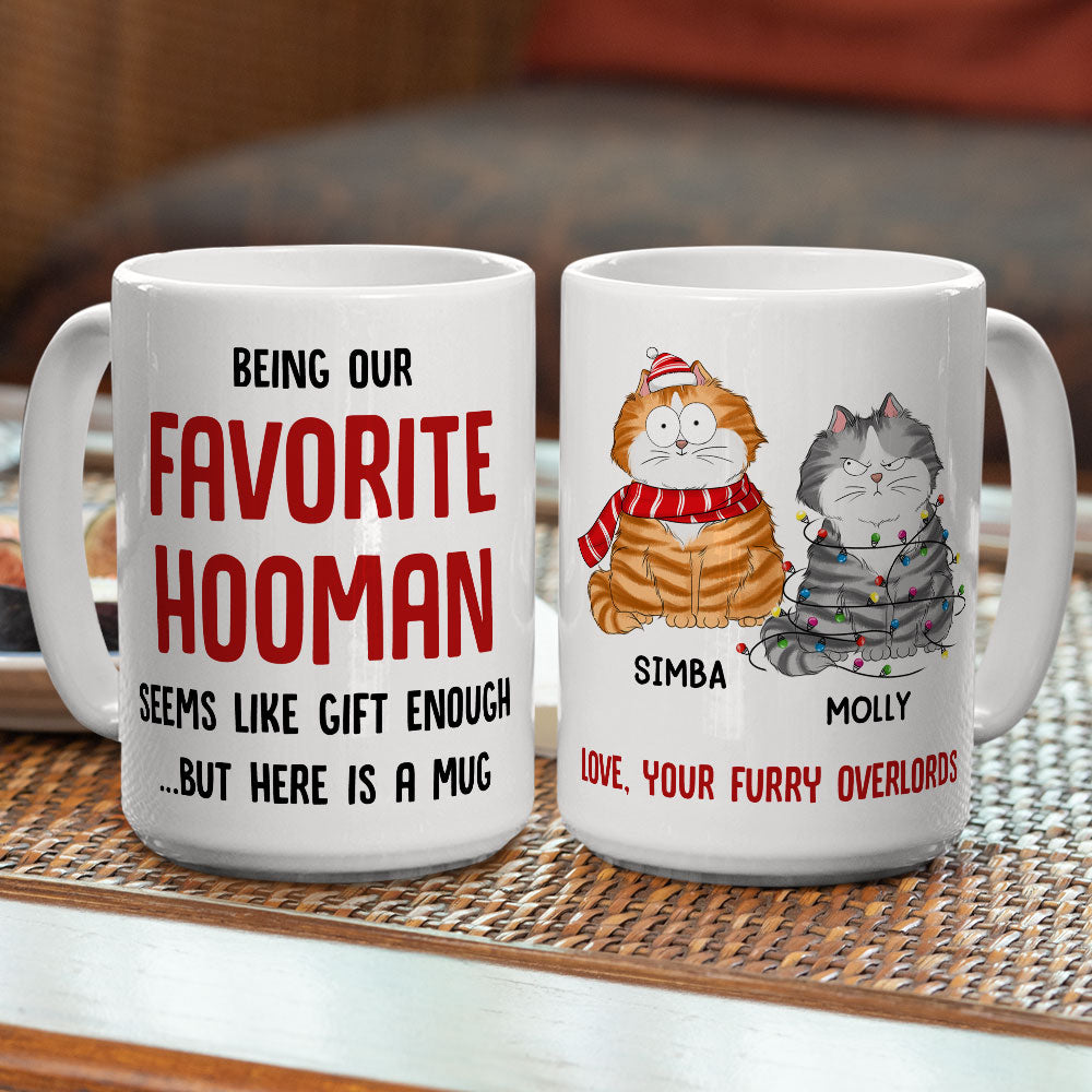 Being Favorite Hooman - Premium Personalized Custom Coffee Mug for Pet Lovers