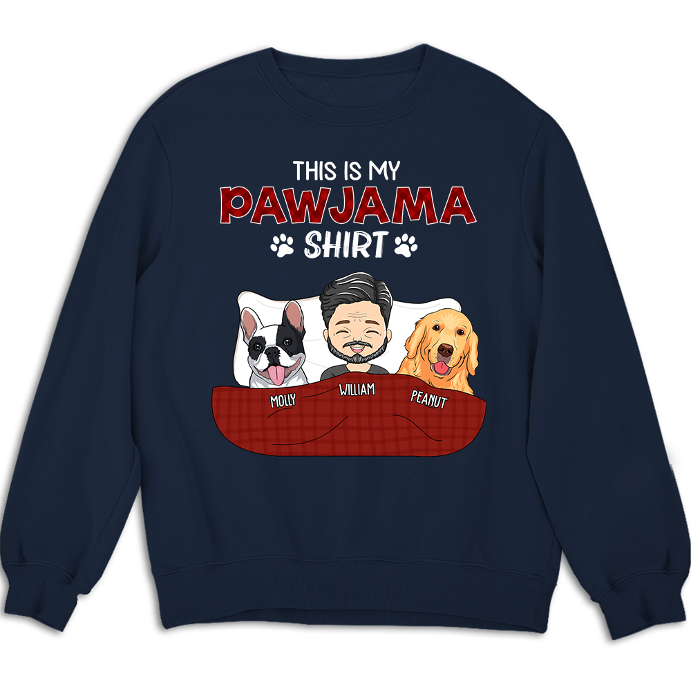 Personalized Custom Pajama Shirt Version 2 - Unisex 8.0 oz Customizable Sweatshirt for Pet Lovers