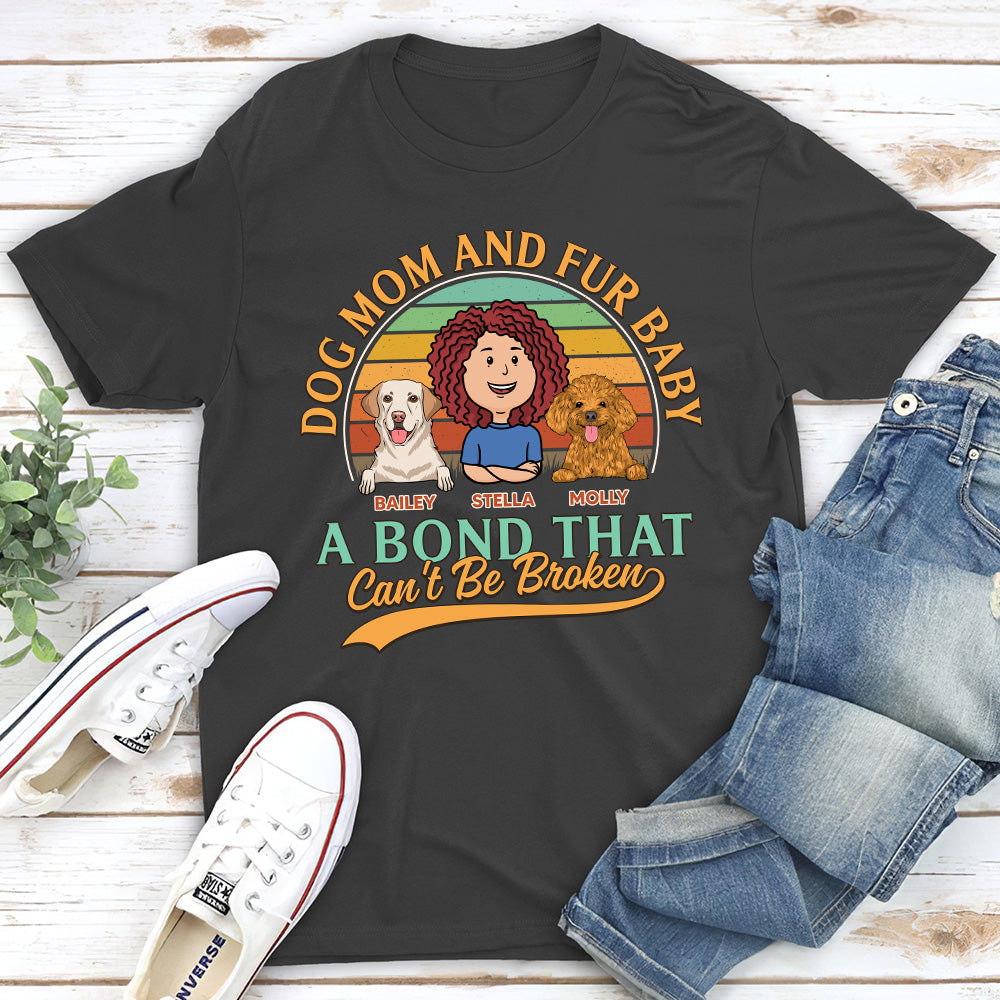 Unique Personalized Custom Unisex Dog Mom & Fur Baby T-shirt