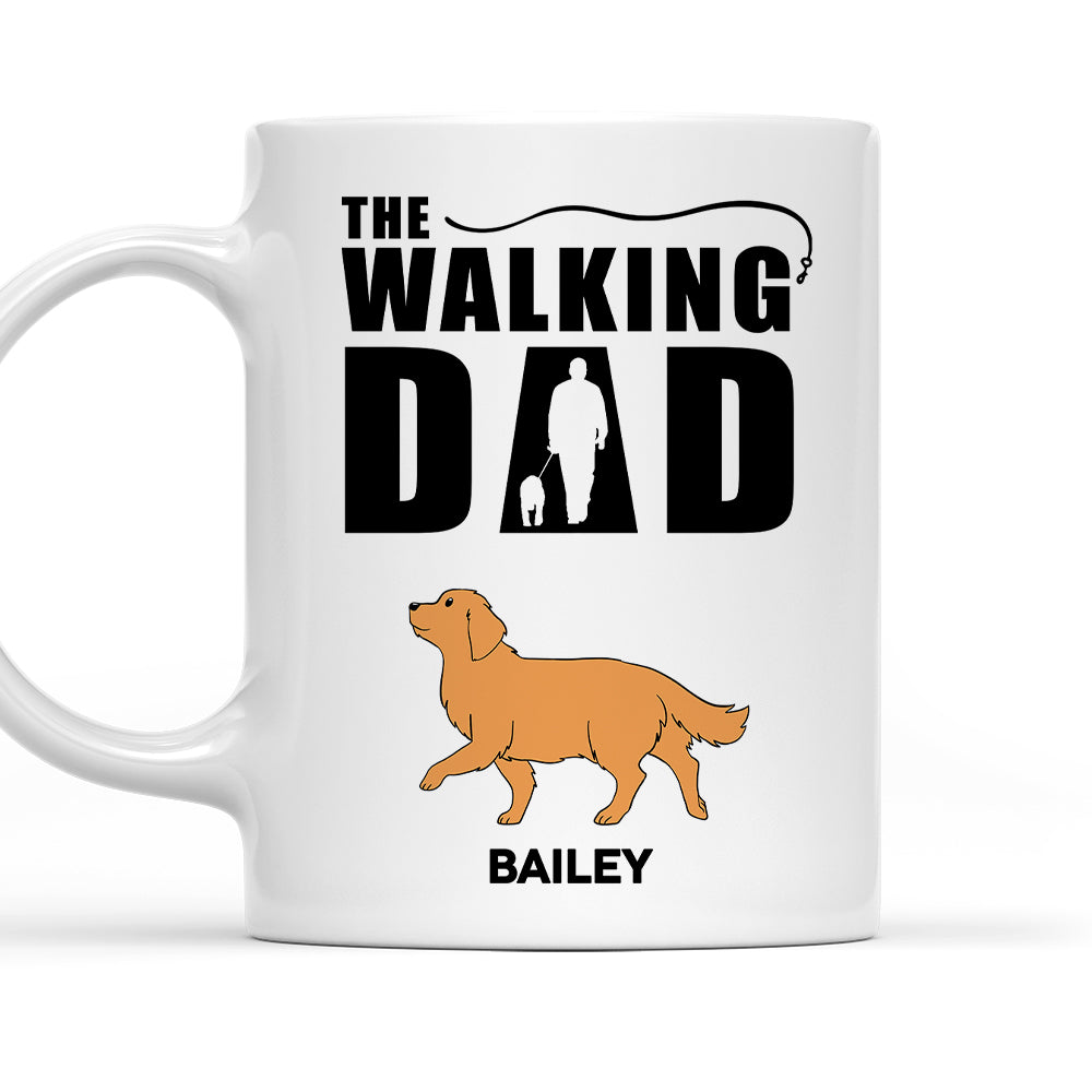 The Walking Dad - Premium Personalized Custom Coffee Mug for Pet Lovers