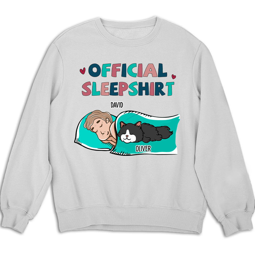 Customizable Cat Official Sleepshirt - Personalized Unisex 8.0 oz Sweatshirt