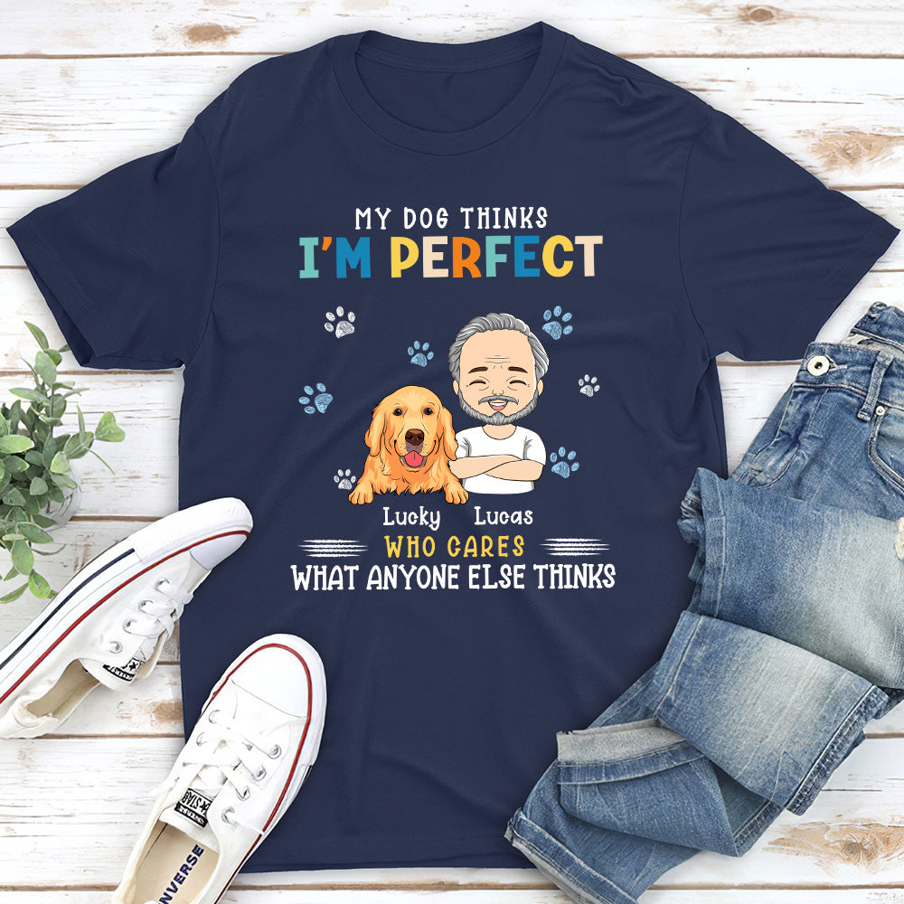 Perfect Dog Mom - Stylish Personalized Custom Unisex 5.3 oz T-shirt for Pet Lovers