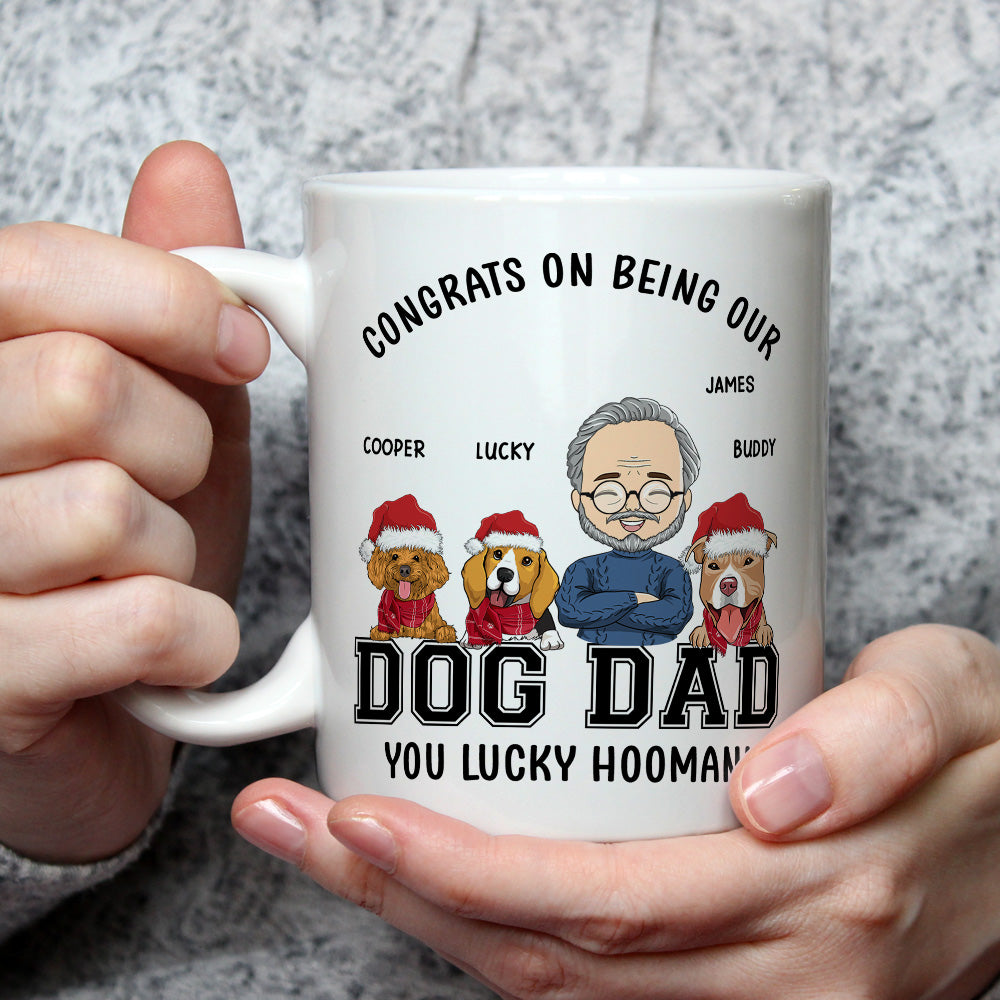 Congratulations, Dog Dad/Mom! - Personalized Custom 11oz/15oz Coffee Mug for Pet Lovers