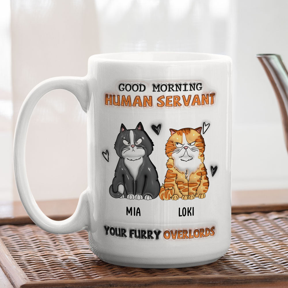 From Furry Overlords - Unique Personalized Custom 3D Inflated Effect Ceramic Mug in 11oz and 15oz Sizes