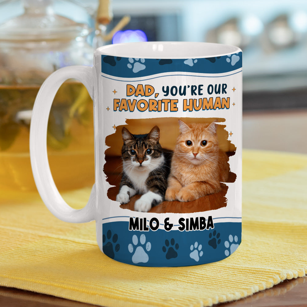 I Love You The Most - Personalized Custom Cat Photo Coffee Mug - 11oz & 15oz