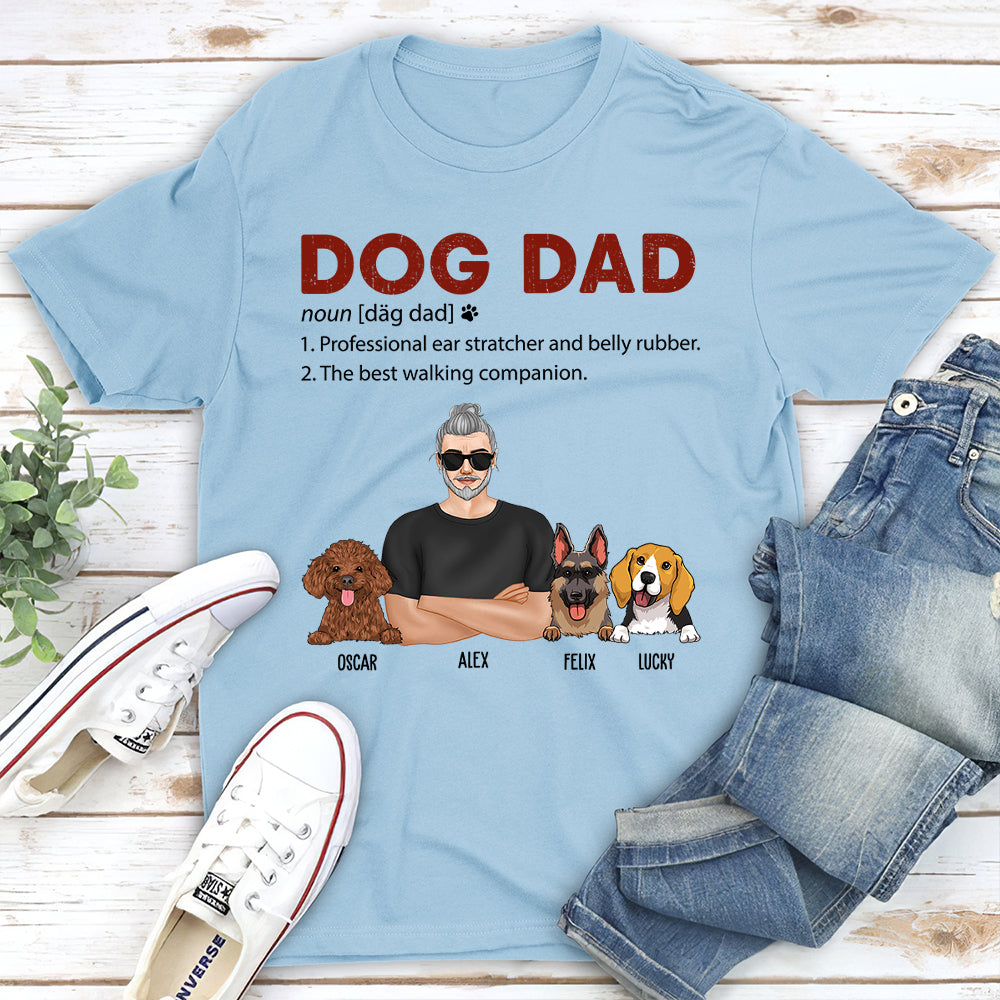 Dog Dad - The Ultimate Personalized Custom Unisex T-shirt for the Best Walking Companions