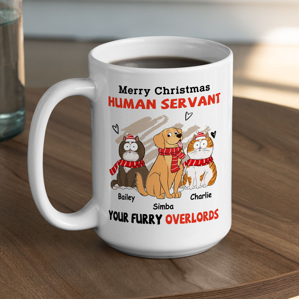 Merry Christmas - Personalized Custom Ceramic Coffee Mug for Pet Lovers (11oz & 15oz Sizes)