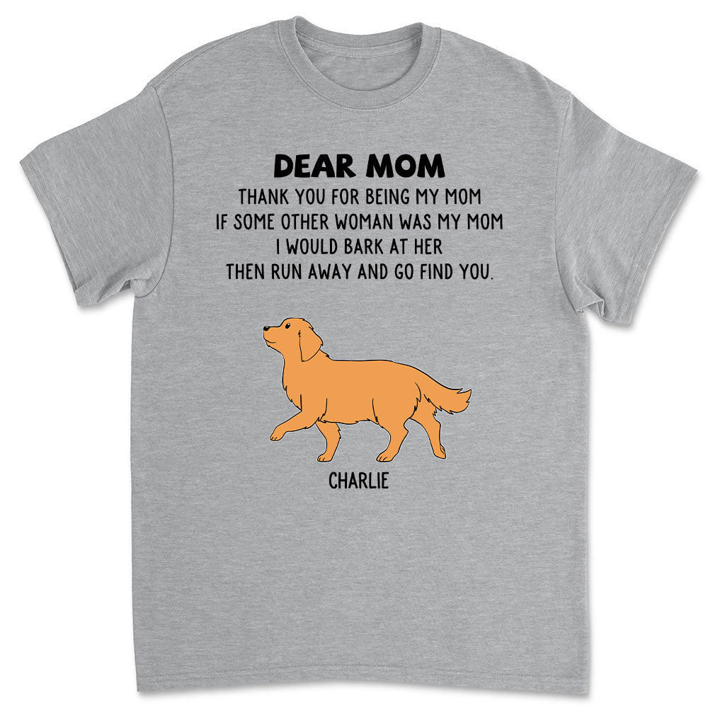 Unique Personalized Custom Unisex 'Dogs Run Away' T-shirt for Pet Lovers