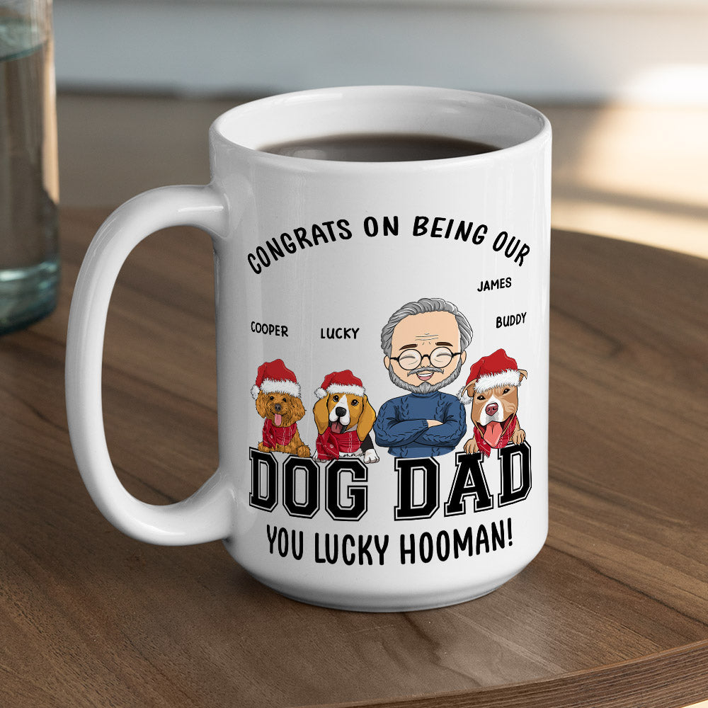 Congratulations, Dog Dad/Mom! - Personalized Custom 11oz/15oz Coffee Mug for Pet Lovers