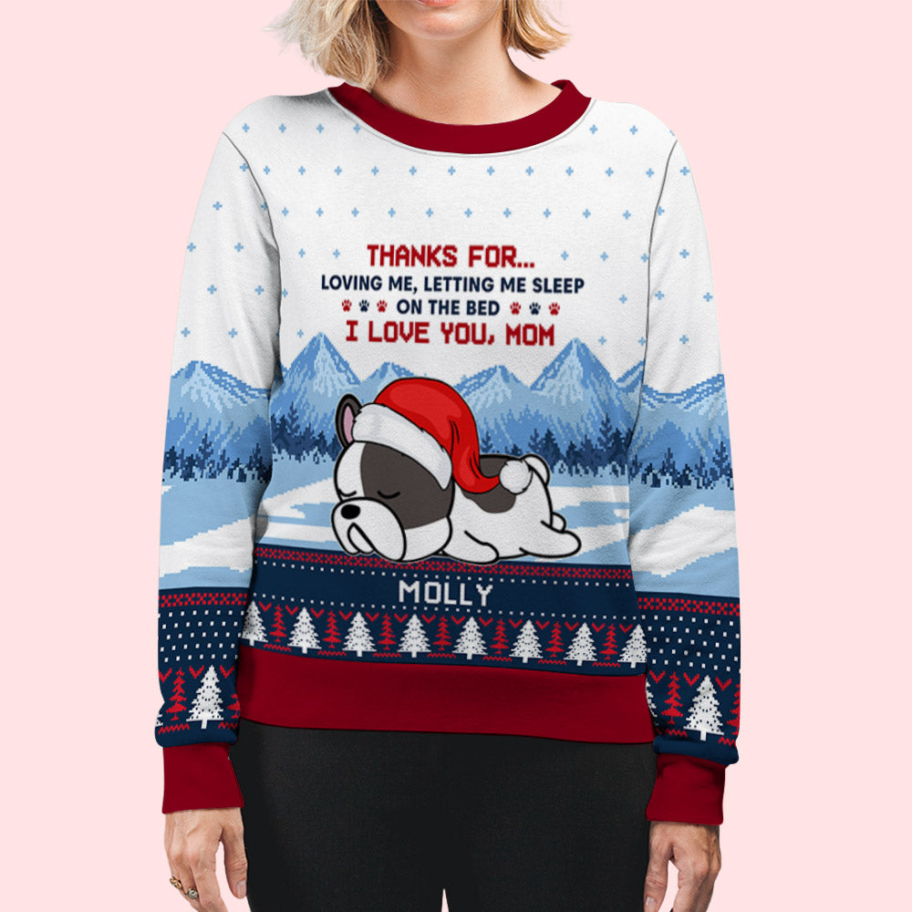 Thanks For Loving Us - Exclusive Personalized Custom All-Over-Print Unisex Sweatshirt for Pet Lovers