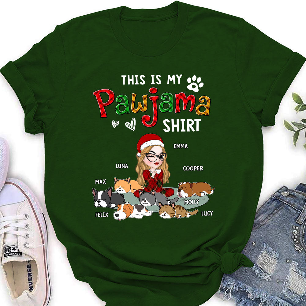 Pawjama Shirt Pet Version 2 - Exquisitely Personalized Custom Women's T-Shirt for Pet Lovers