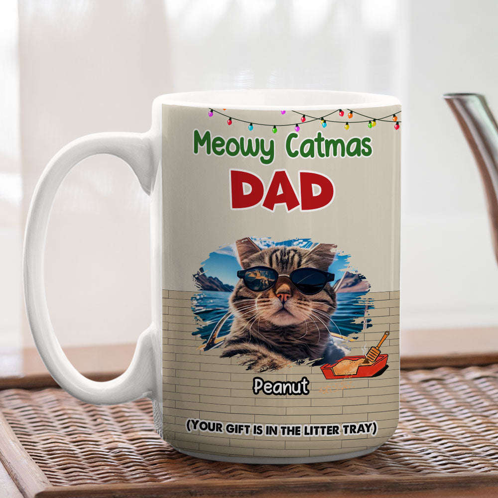 Personalized Custom Litter Tray Photo Coffee Mug - 11oz High - Quality Ceramic