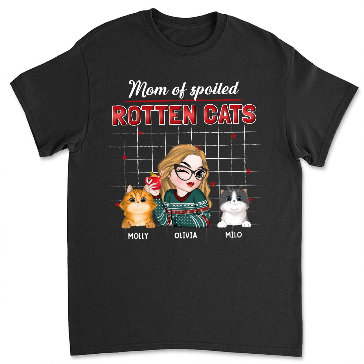 Best Cat Dad Mom - Customizable Personalized Unisex 5.3 oz T-shirt for Pet Lovers