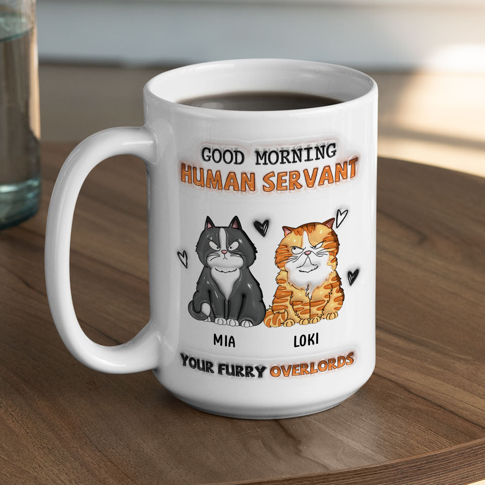 From Furry Overlords - Unique Personalized Custom 3D Inflated Effect Ceramic Mug in 11oz and 15oz Sizes