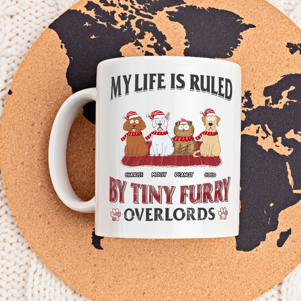 Tiny Furry Overlords - Exquisite Personalized Custom Coffee Mug for Pet Lovers