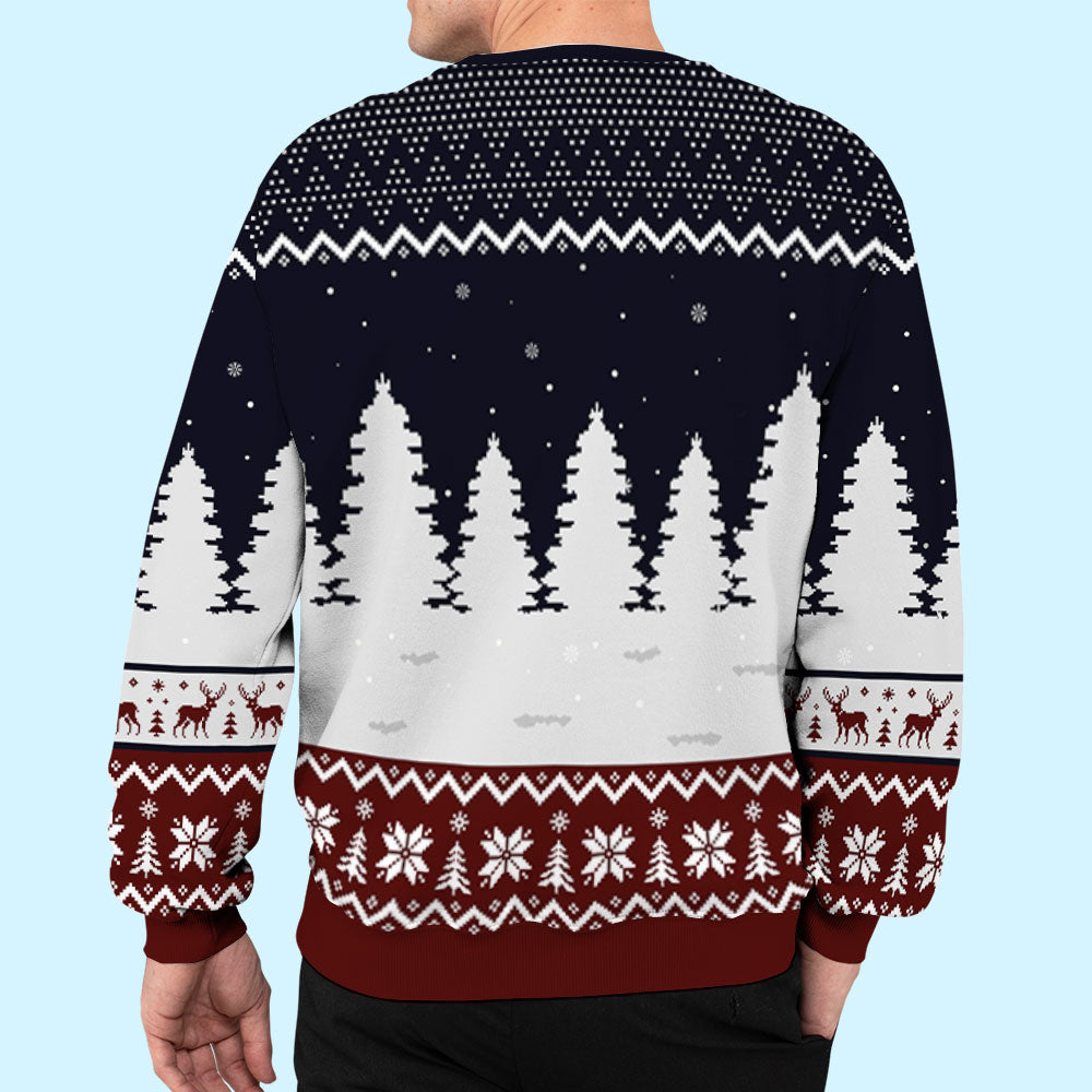 Snowy Winter Night - Exquisite Personalized Custom All-Over-Print Unisex Sweatshirt for Pet Lovers