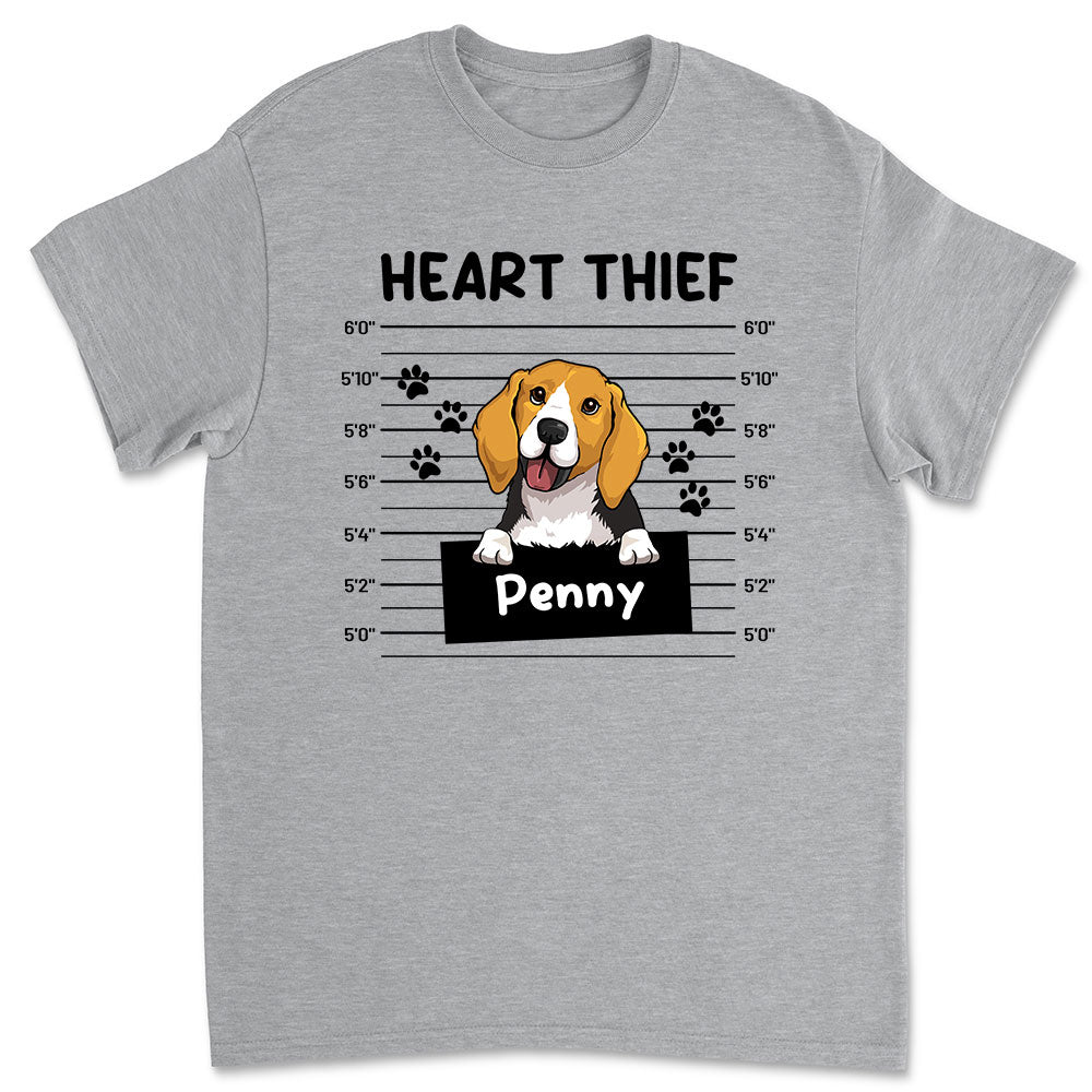 Heart Thief - Personalized Custom Unisex 5.3 oz T-shirt for Pet Lovers