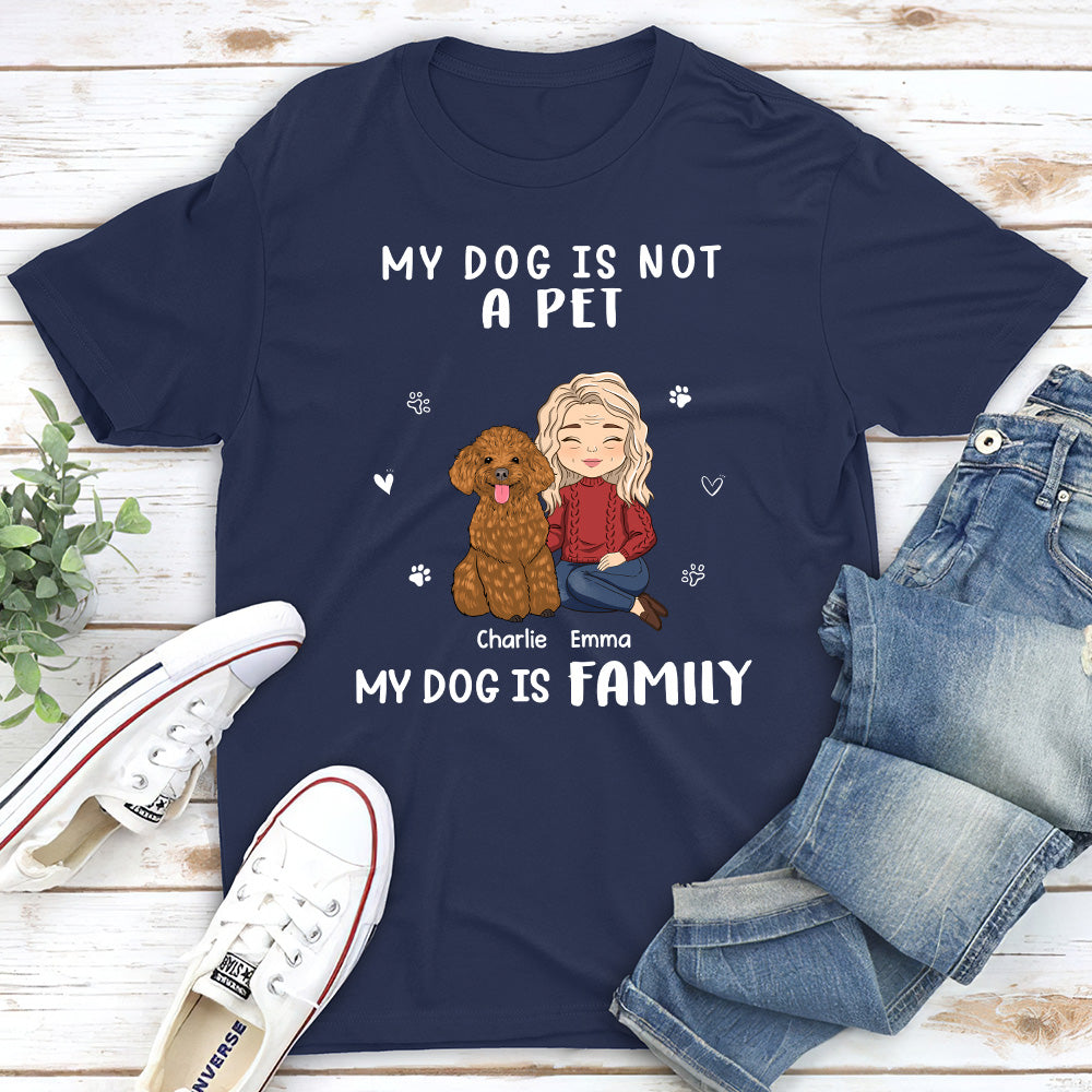 Not A Pet - Personalized Custom Unisex 5.3 oz Heavy Cotton T-shirt for Pet Lovers