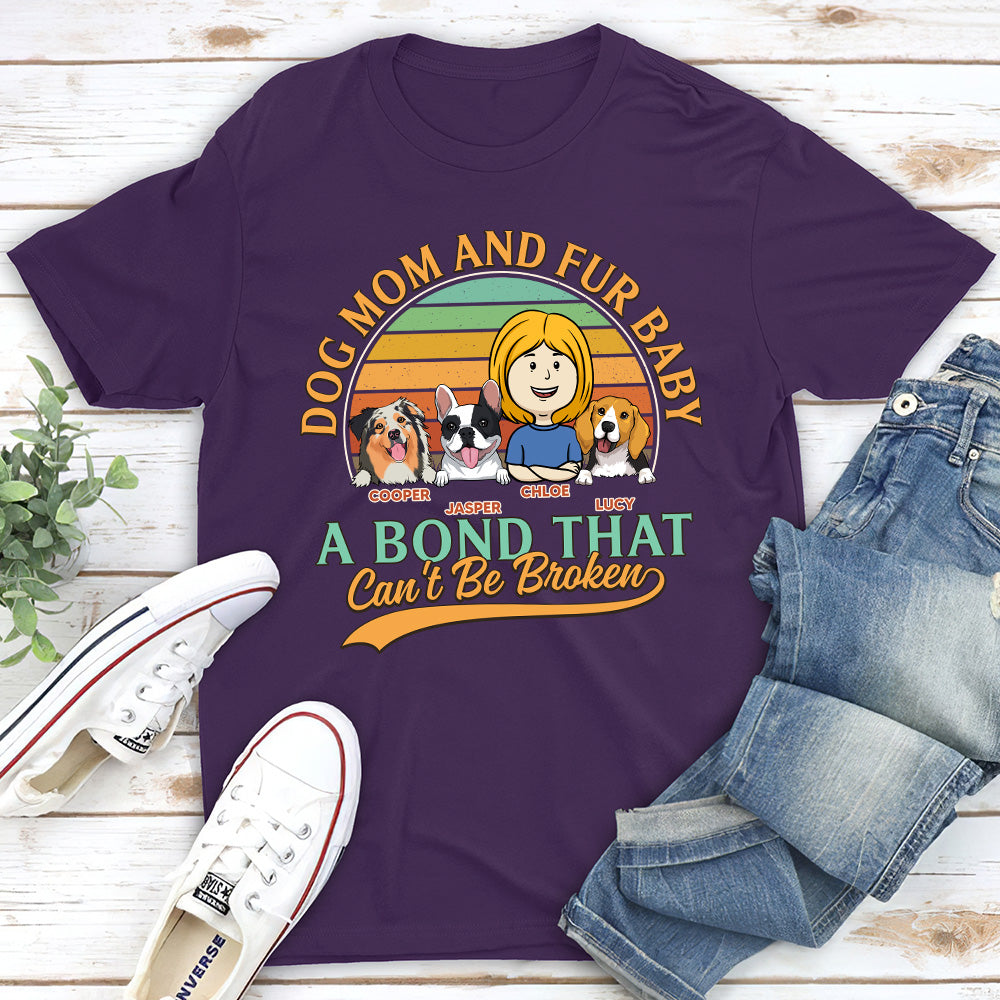 Unique Personalized Custom Unisex Dog Mom & Fur Baby T-shirt