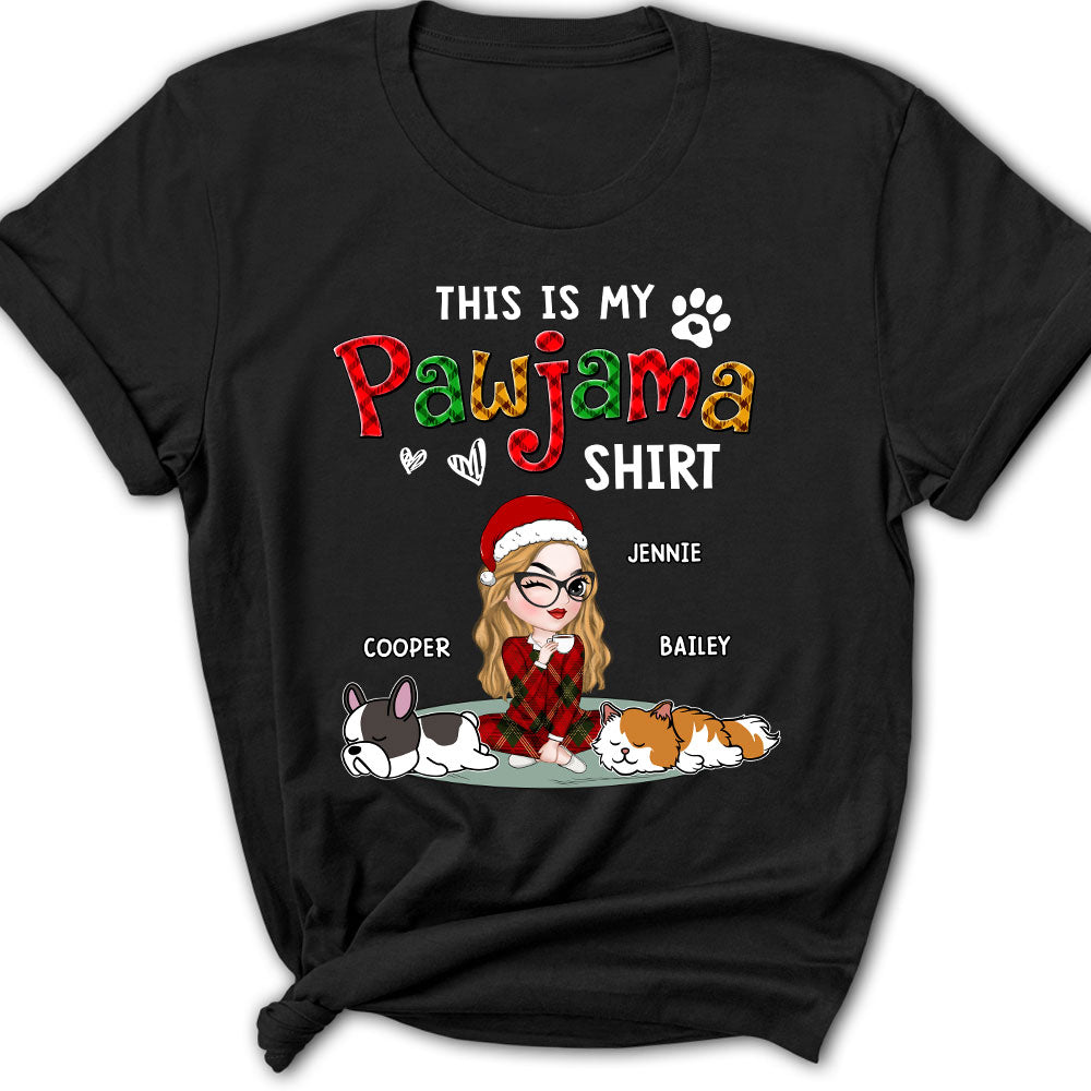 Pawjama Shirt Pet Version 2 - Exquisitely Personalized Custom Women's T-Shirt for Pet Lovers