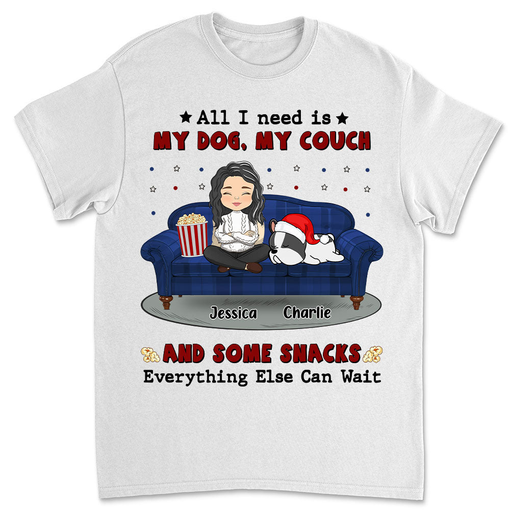 Everything Else Can Wait - Personalized Custom Unisex 5.3 oz T-Shirt for Pet Lovers