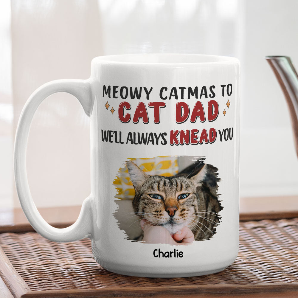 Personalized Custom 'I Will Always Knead You' Photo Coffee Mug - 11oz & 15oz Sizes