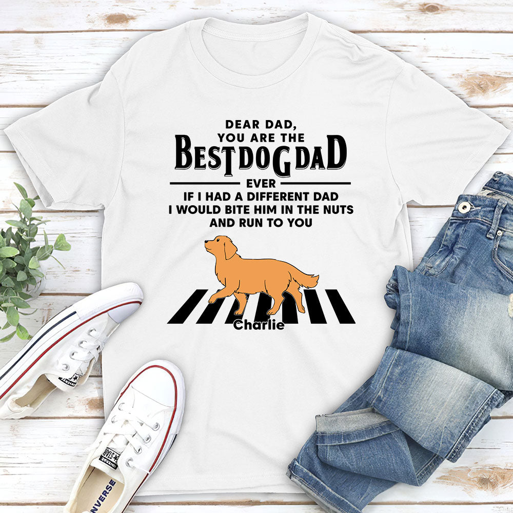 Dogs Run To You 2 - Personalized Custom Unisex Heavy Cotton T-shirt for Pet Lovers