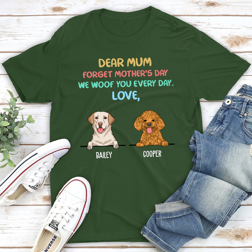 Woof You Colorful - Personalized Custom Unisex 5.3 oz Heavy Cotton T-shirt