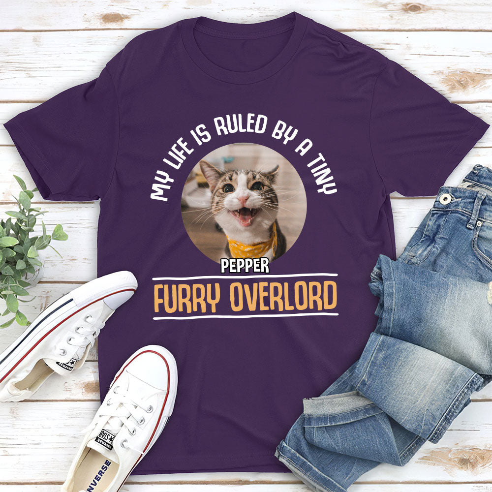 A Furry Overlord - Personalized Custom Unisex 5.3 oz T-shirt for Pet Lovers
