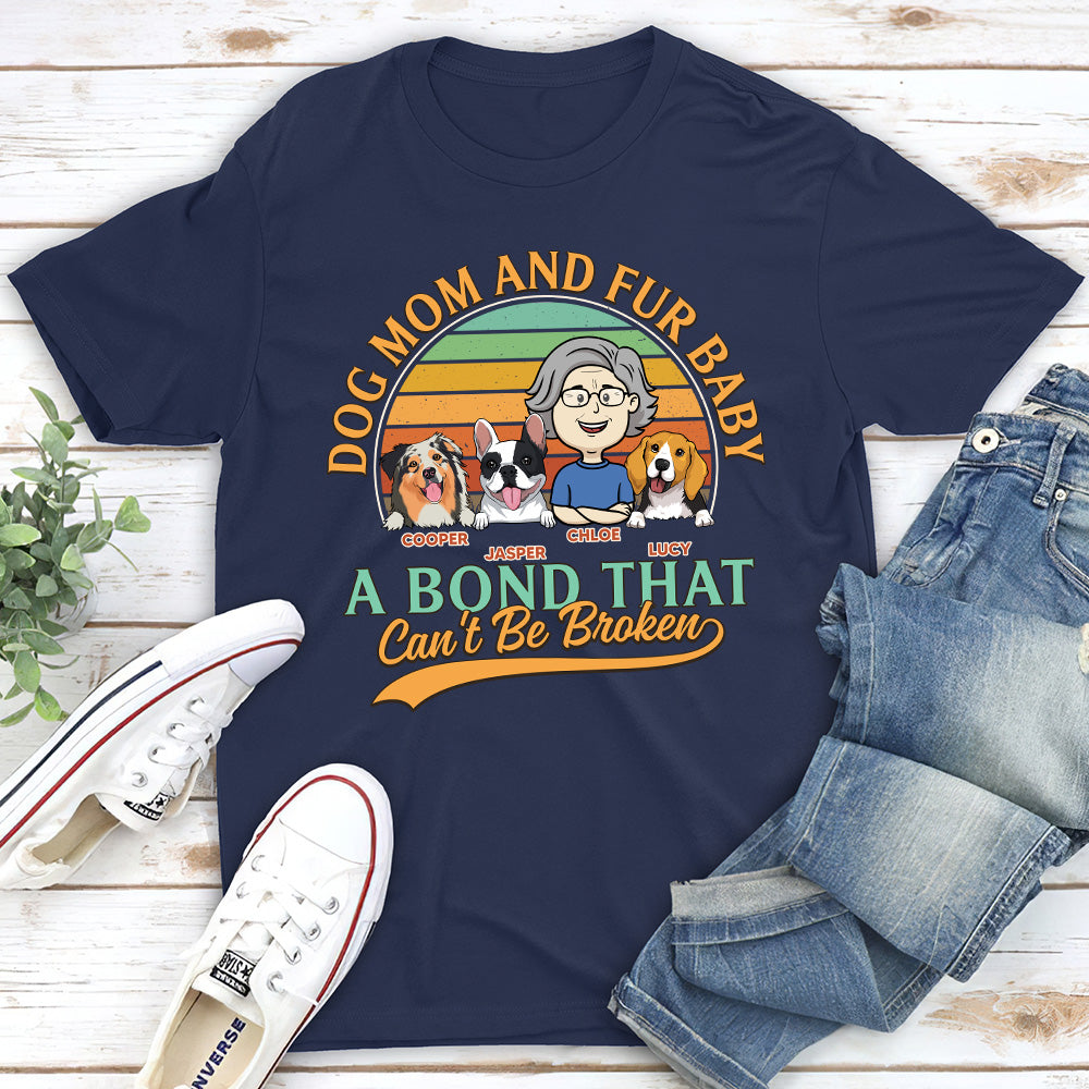 Unique Personalized Custom Unisex Dog Mom & Fur Baby T-shirt