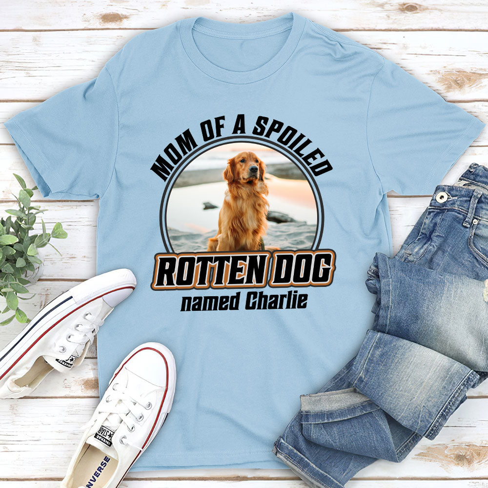 Dad Mom Spoiled Dogs - Premium Personalized Custom Unisex T-shirt for Pet Lovers