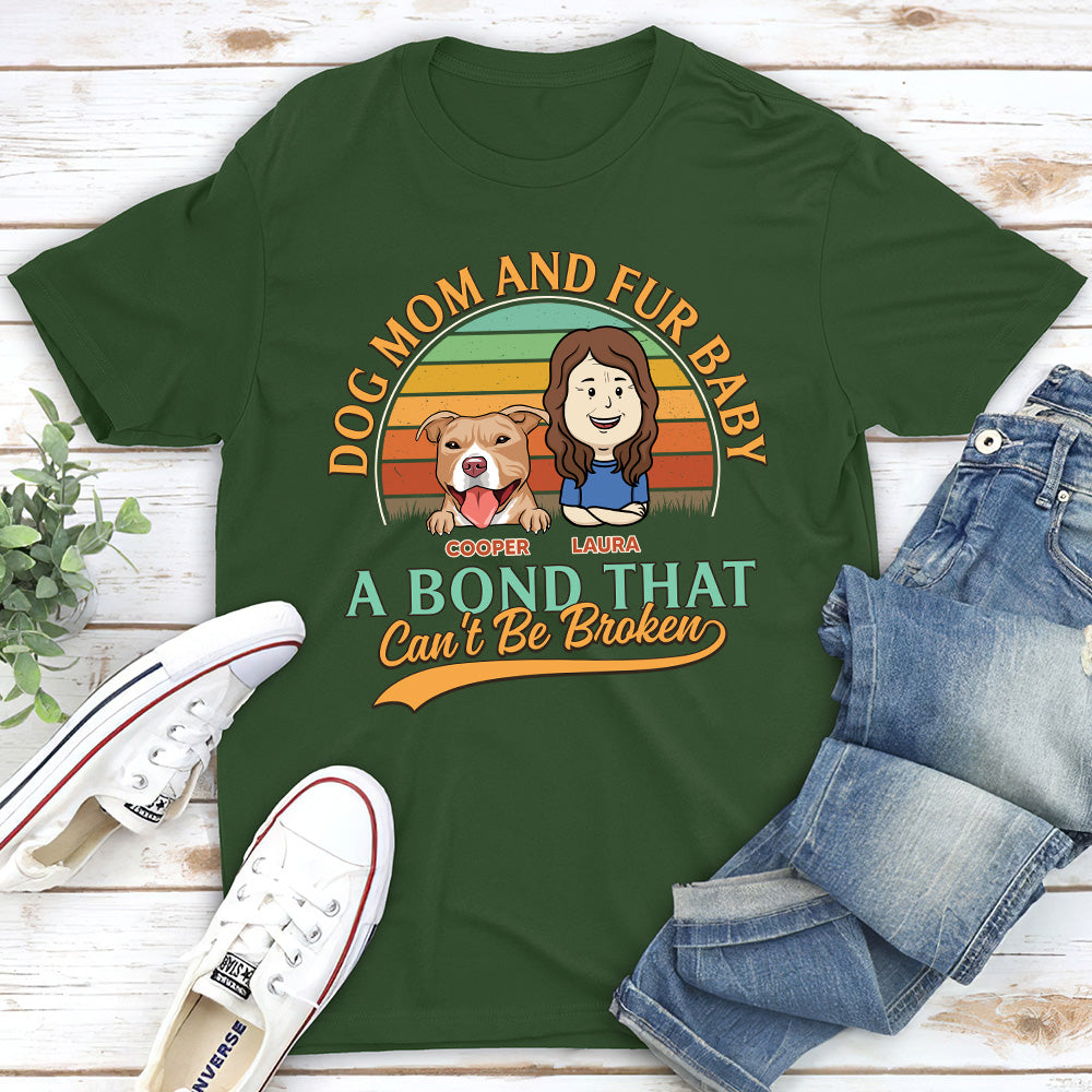 Unique Personalized Custom Unisex Dog Mom & Fur Baby T-shirt