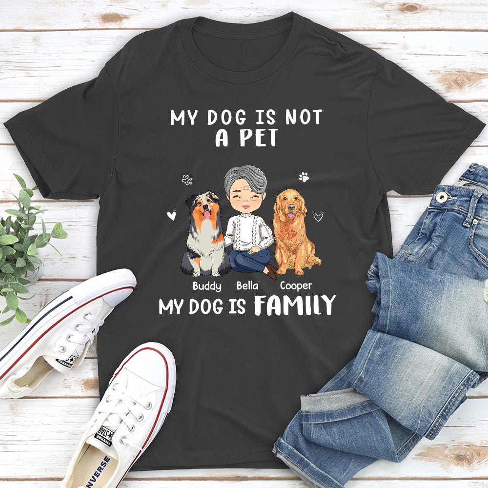 Not A Pet - Personalized Custom Unisex 5.3 oz Heavy Cotton T-shirt for Pet Lovers