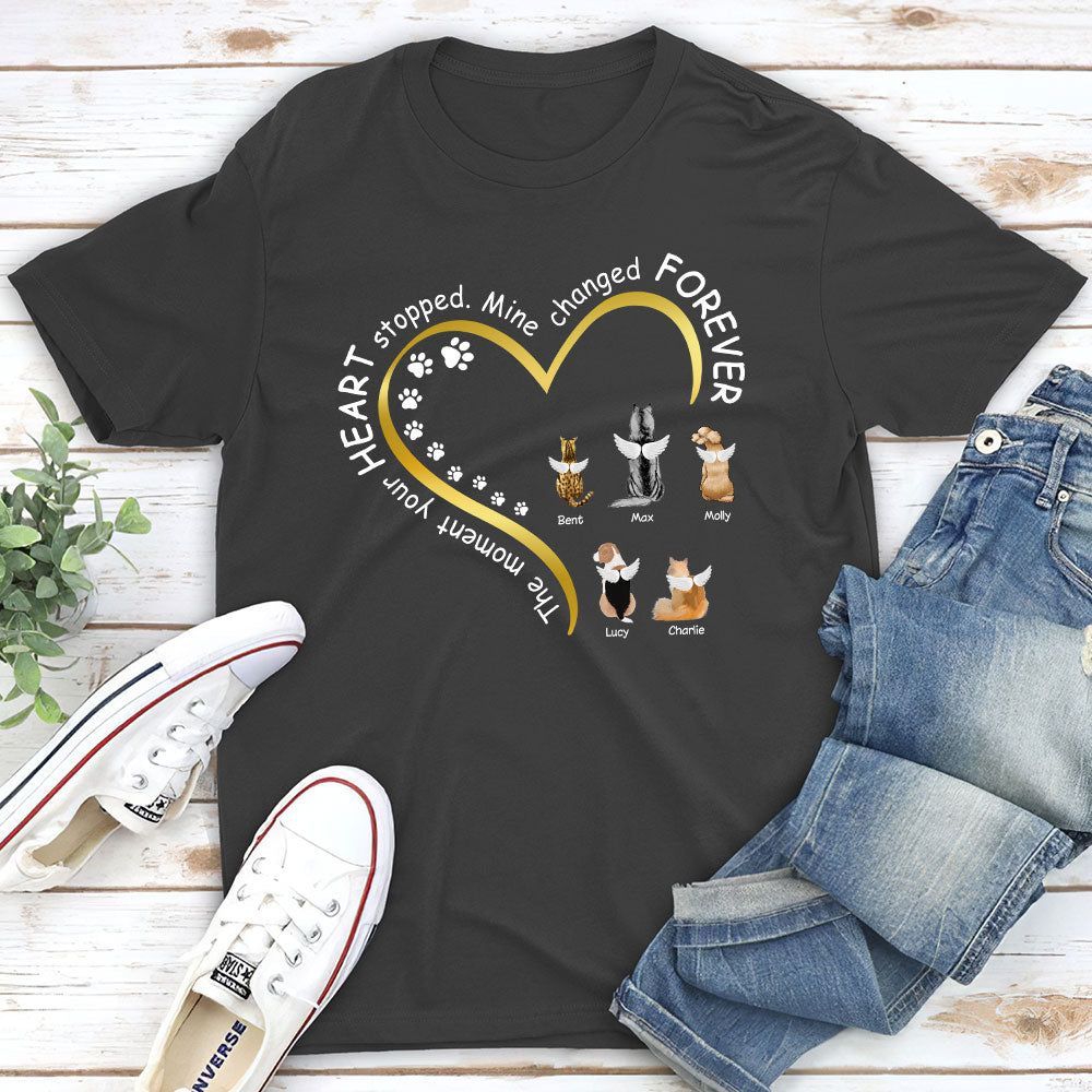 Mine Changed Forever - Personalized Custom Unisex 5.3 oz T-shirt for Pet Lovers