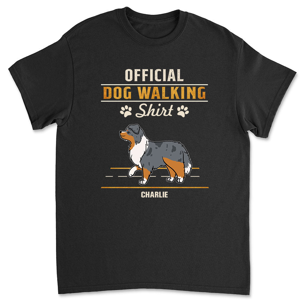 Official Customizable Personalized Unisex Walking T-shirt - Ideal Gift for Pet Lovers