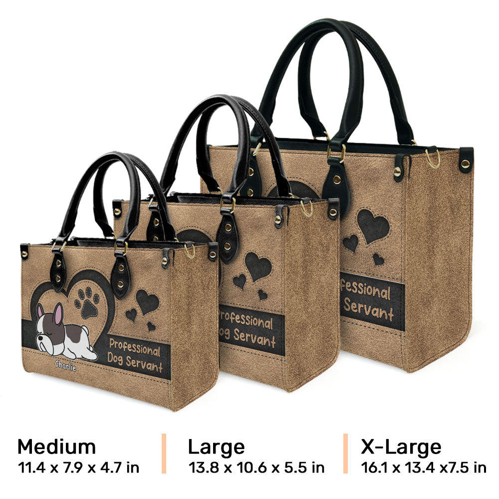 Exquisite Personalized Custom Leather Pet Servant Handbag for Professionals