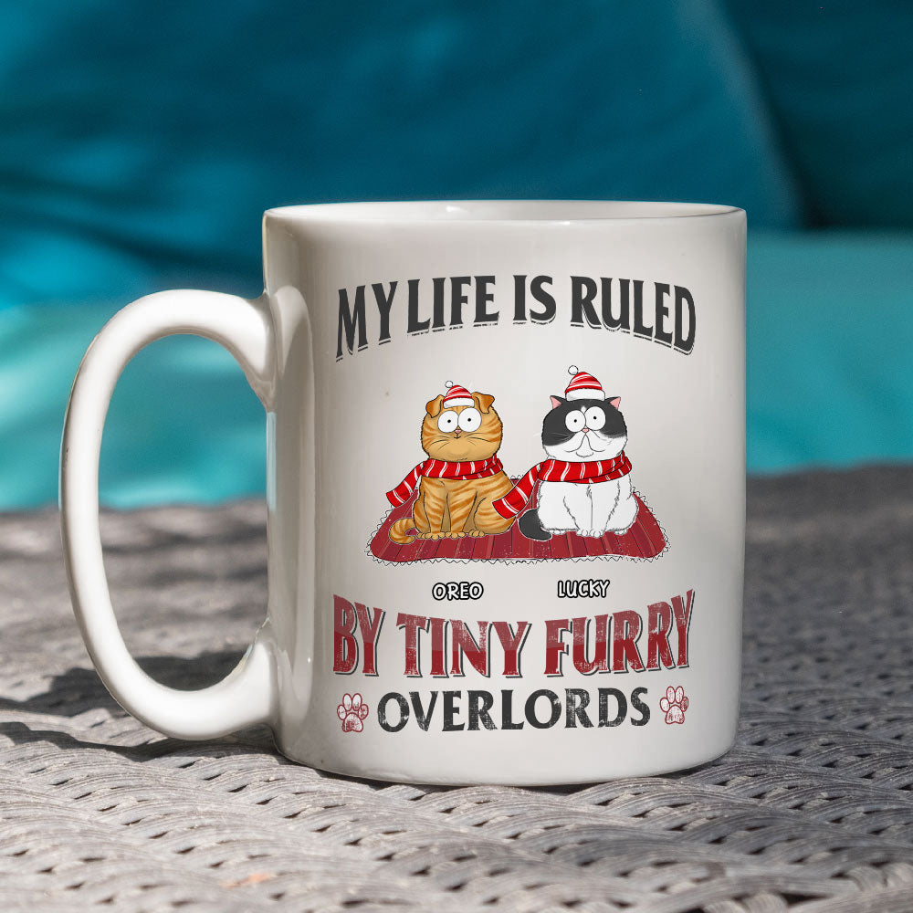 Tiny Furry Overlords - Exquisite Personalized Custom Coffee Mug for Pet Lovers