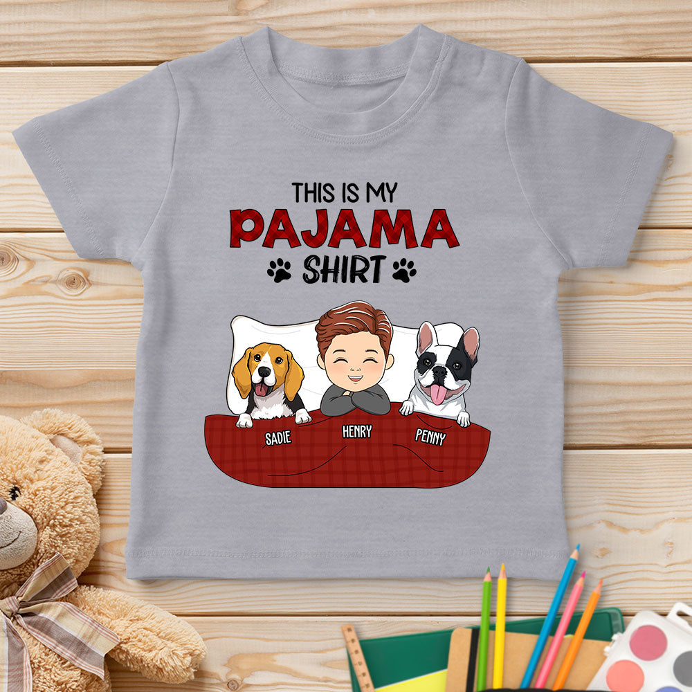 Personalized Custom Youth Pajama Shirt Version 2 - Ideal Gift T - shirt for Pet Lovers