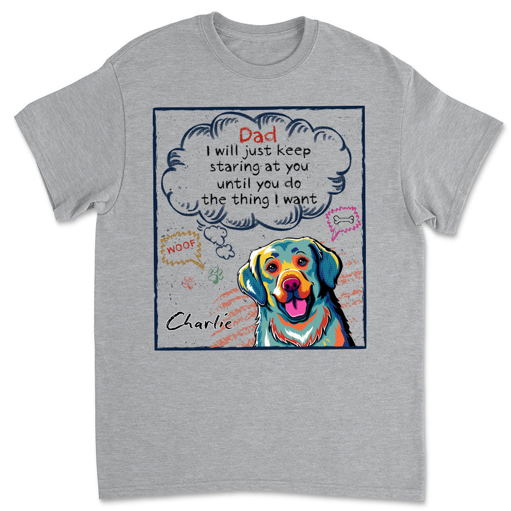 Eye-Catching Personalized Custom Unisex 'Keep Staring Until You Do' T-shirt