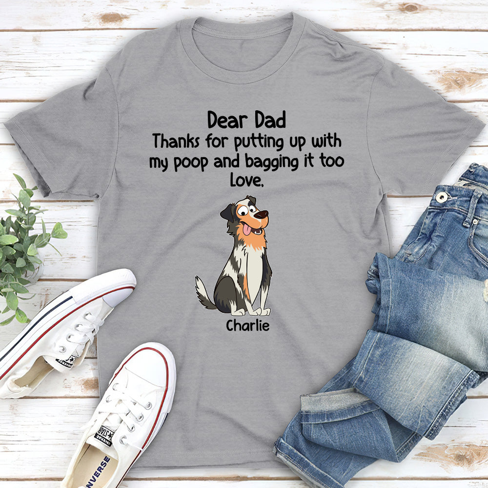 Bagging It - Customizable Personalized Unisex 5.3 oz T-shirt for Pet Lovers